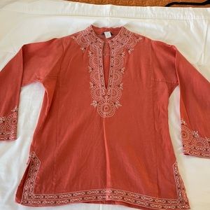 Beautiful Linen J. Crew shirt Women’s size Large